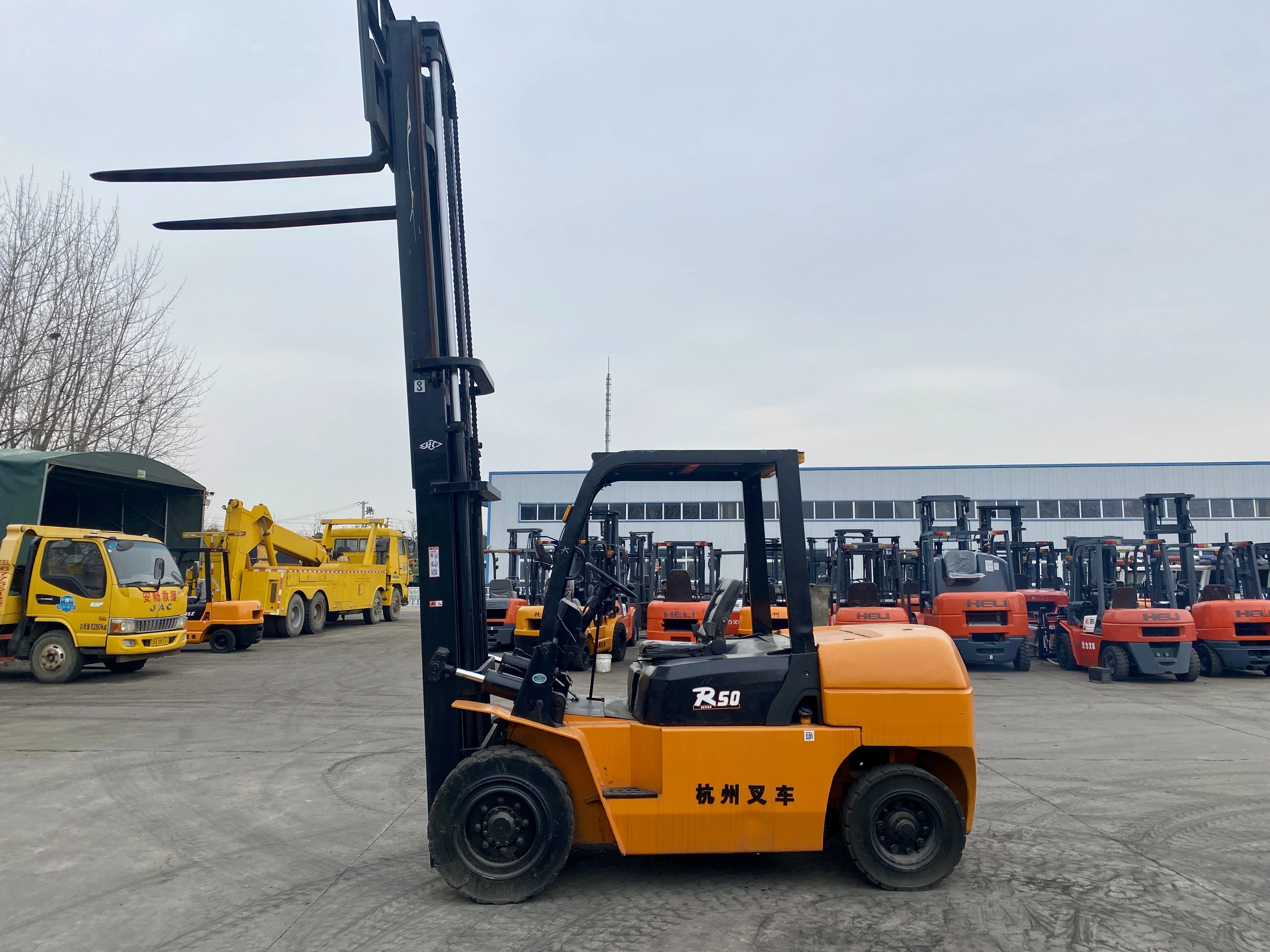 Best Condition China Hangcha 5ton Forklifts R50 Diesel HANGCHA Forklift for Sale in China