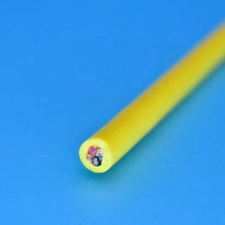 6 core neutrally buoyant tether underwater cable with twisted pair