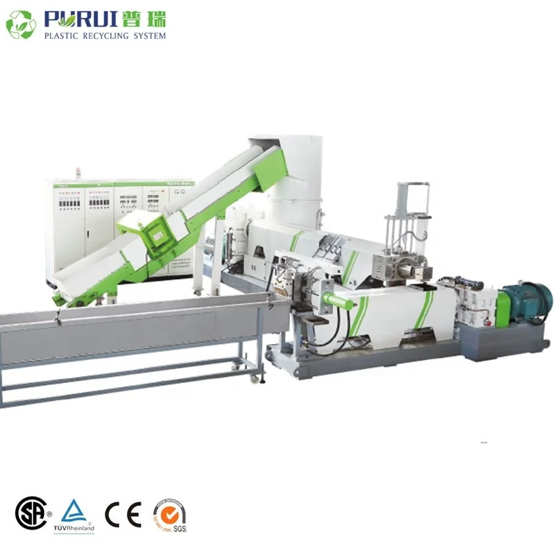 Линия по производству пластиковых гранул PURUI 700 кг/ч PE/PP Lunchbox