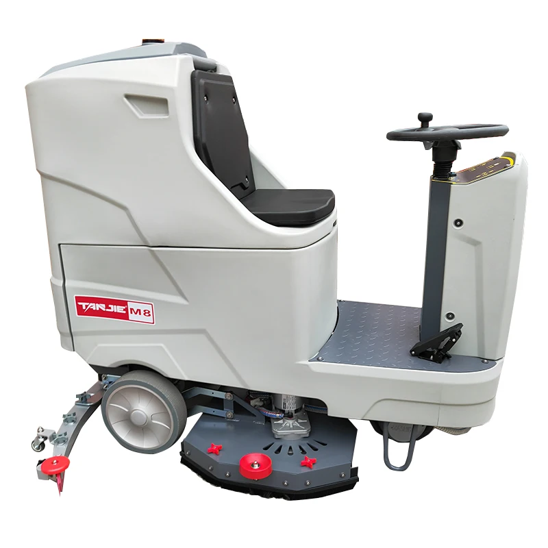 TANJIE M8 Street Road Dust Cleaning Equipment Rechargeable Airport Driving Floor Sweeper Machine