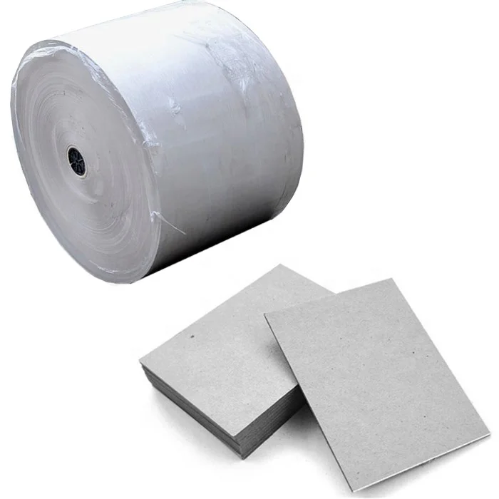 Gray back paper board raw material duplex cardboard roll