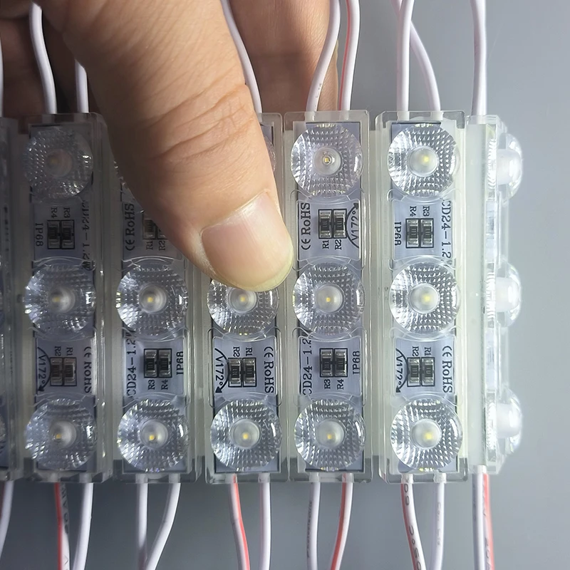 High end IP68 waterproof 12V 24V LED Module lossless 3030 With lens led module