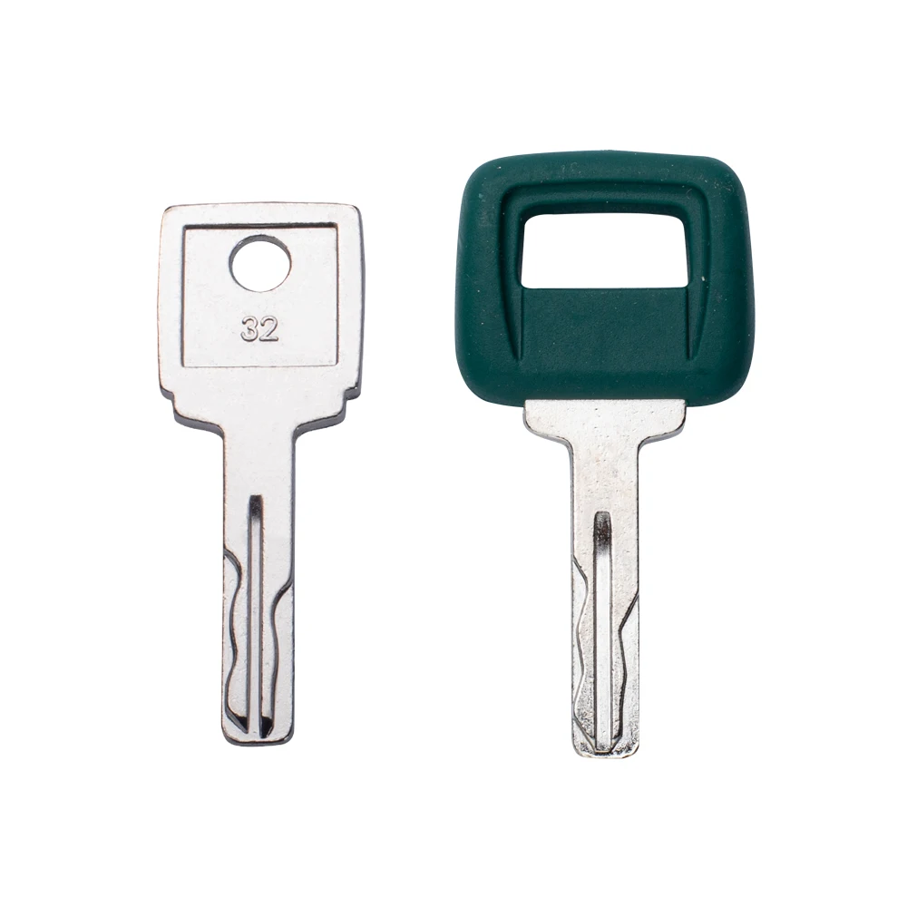 Laser Cut Heavy Equipment Ignition Key for Clark Michigan, Volvo  Part Number 11039228