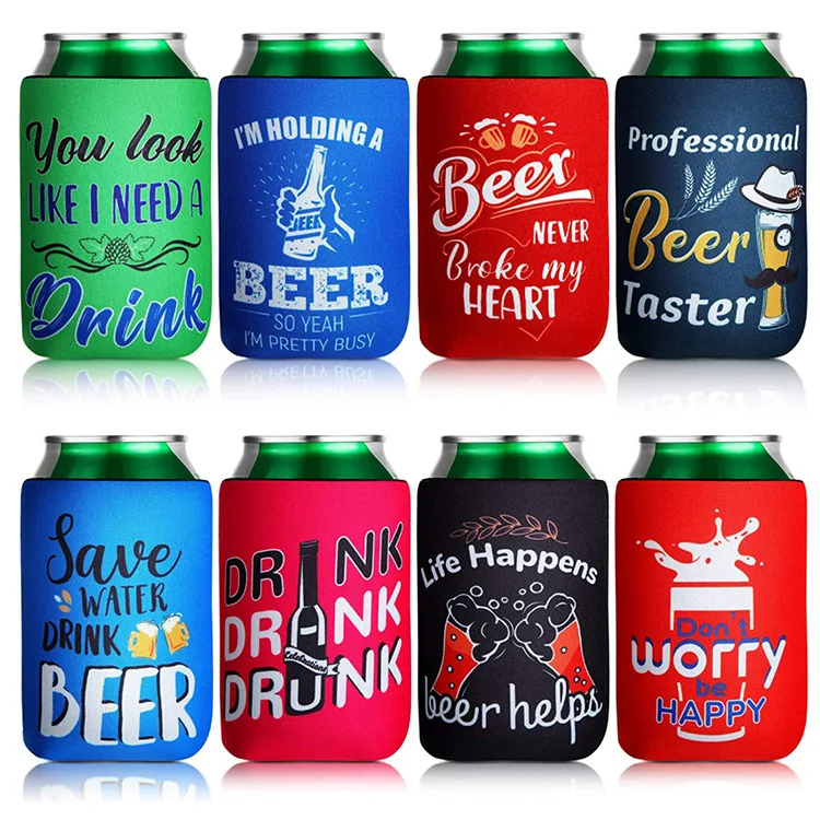 Cheap Price Can Cooler Neoprene Custom Logo Can Cooler Holder 12oz Stubby Holder Sublimation Coozies
