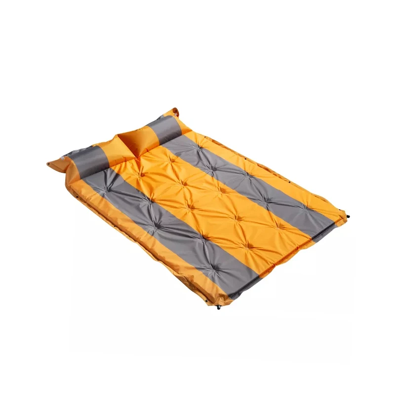 Folding Portable Sleeping Pad Outdoor Waterproof Self Inflatable Camping Mattress With Built-In Pump