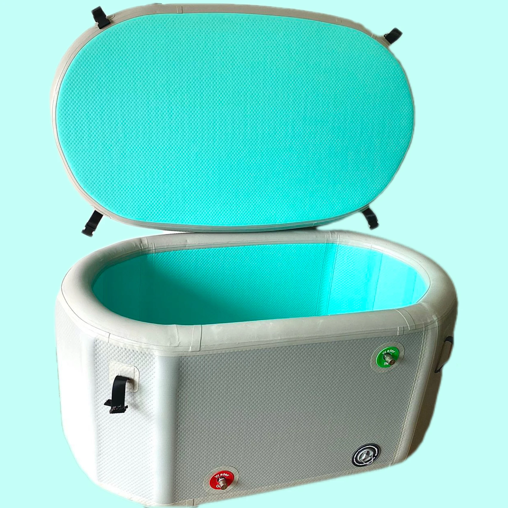 Manufacturer ice bath recovery tub inflatable cold plunge bath tub with lid