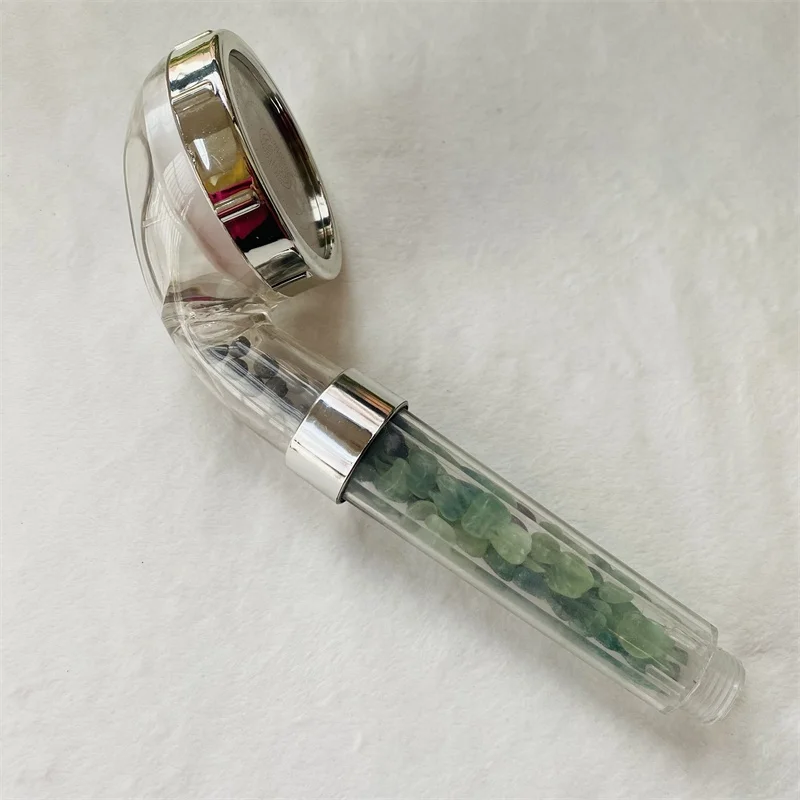 Wholesale Spiritual natural healing crystal tumbled stones crystals gravel filter shower head for bathroom