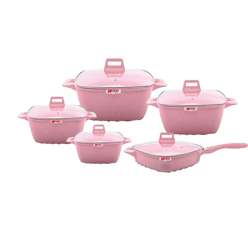 Large Cook Pans Cast Aluminum Kitchen Colorful Non Stick Cooking Pans And Pots For Sale