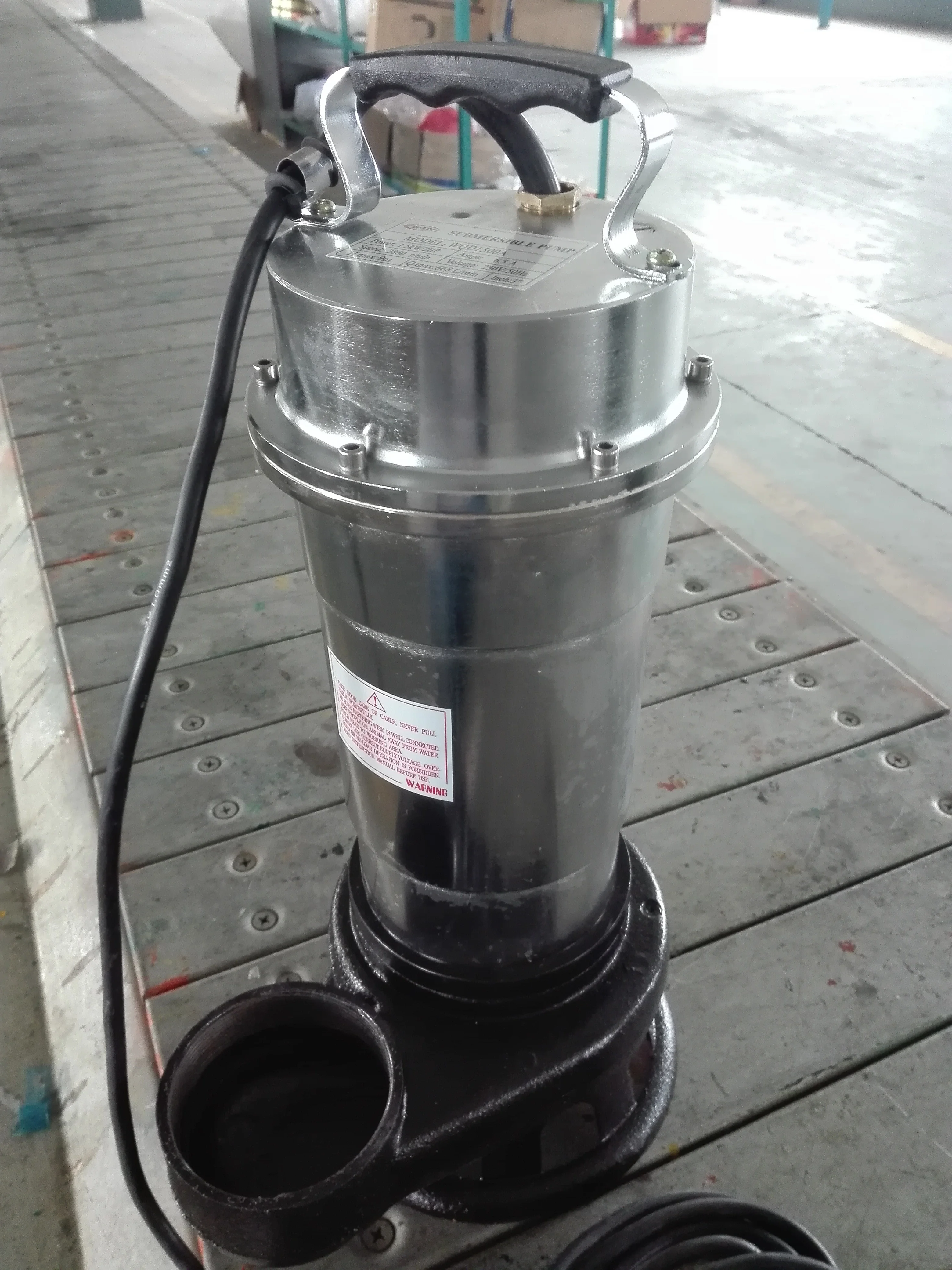 Однофазный Портативный Погружной грязевой насос для сточных вод 2HP с