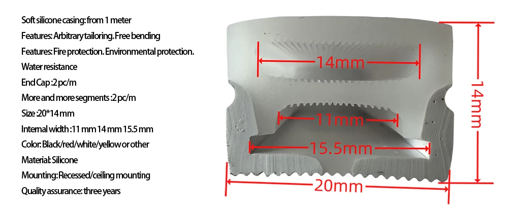 Led Strip Light Waterproof Ip66 Ip67 Tube Led Flexible Silicone Profile Diy Flexible Neon Silicone Tube
