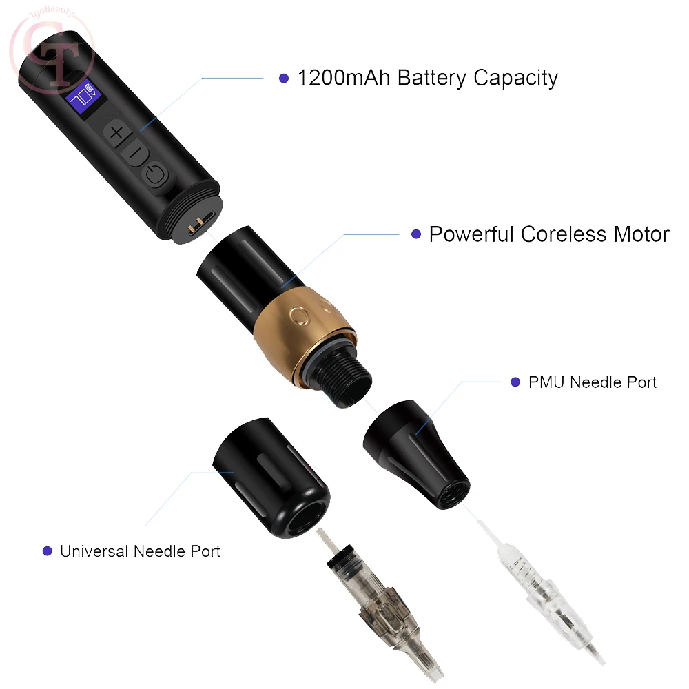 Professional Tattoo Machine Pen Kits Cosmetic Permanent Makeup Machine for Eyebrow Lip Body Tattoo