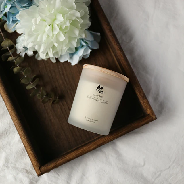 
Wholesale White Clear Glass Cup Vegetable Wax Rose Latest Home Decoration Buy Scented Candle with Packaging 