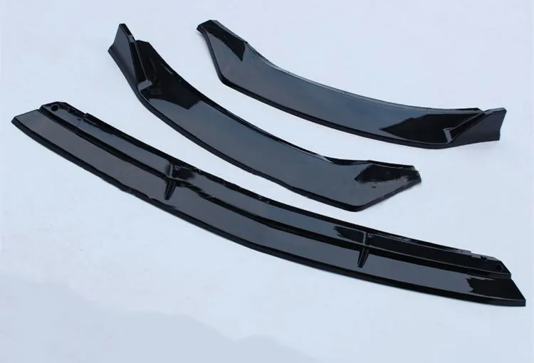 Front Bumper Lip For 2020-2021 Mercedes Benz CLA Class W118 CLA200 3PCS Style ABS Material Front Splitter Spoiler Lip Body Parts