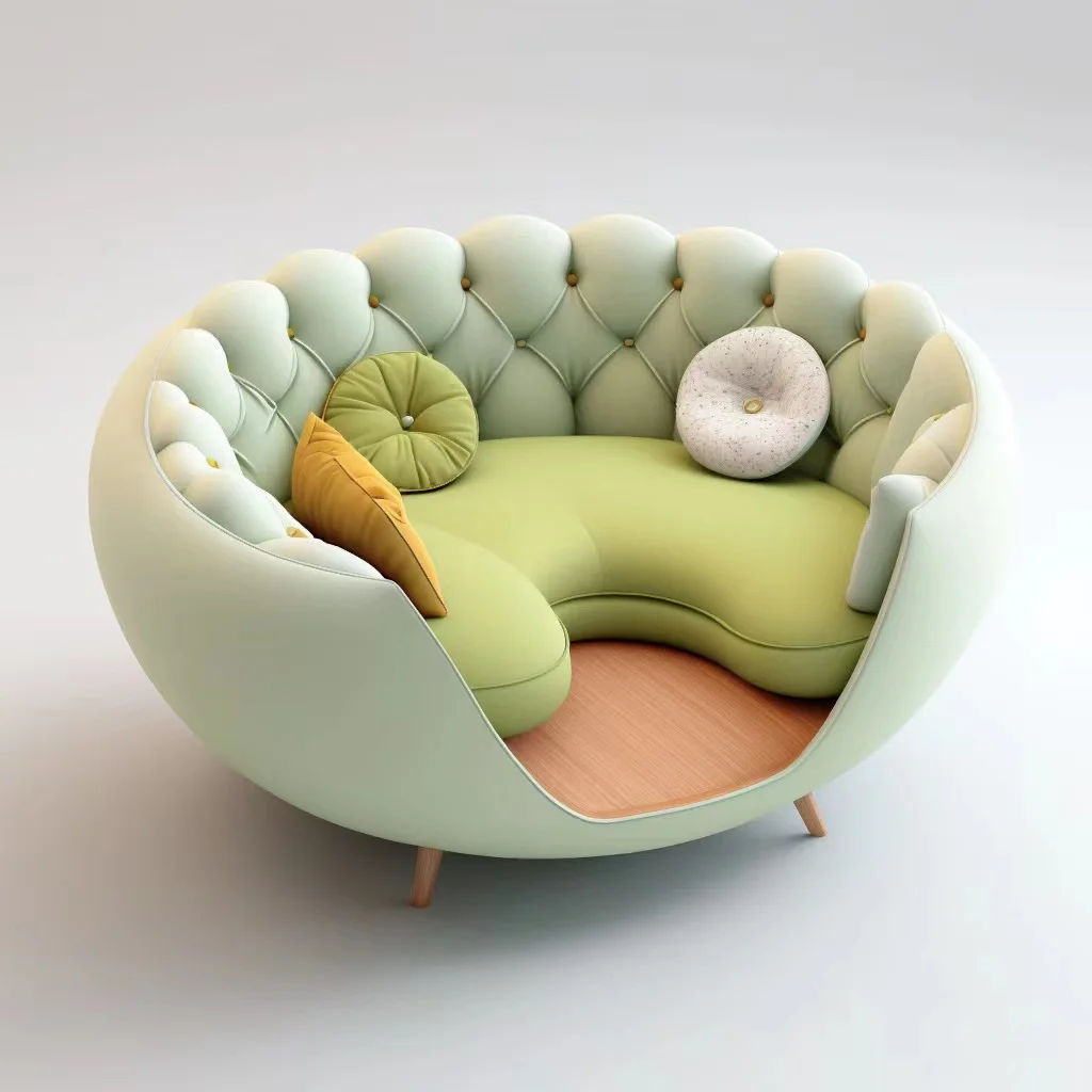 Modern Elegant Fabric Sofa  Luxury  Furniture For Living Room Customized