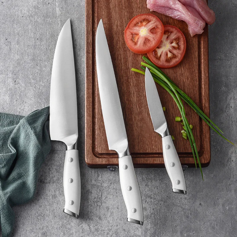 New Design 8 Inch Slicing Knife Super Sharp Stainless Steel Meat Cutting Knife Carving Knife with ABS Handle