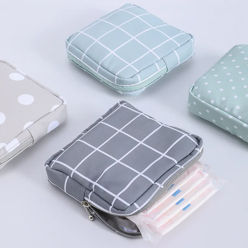 New Sanitary Towel Napkin Pad Tampon Purse Holder Case Bag Organizer Pouch Girls Feminine Hygiene Portable Mini Bag Storage Bags