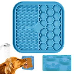 Amazon hot selling custom pet feeder food grade non-slip slow eating silicone dog licking pad mat