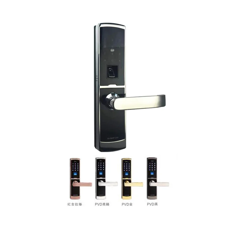 2020 Anti-theft mortises fingerprint and password hotel door lock with USB external power supply