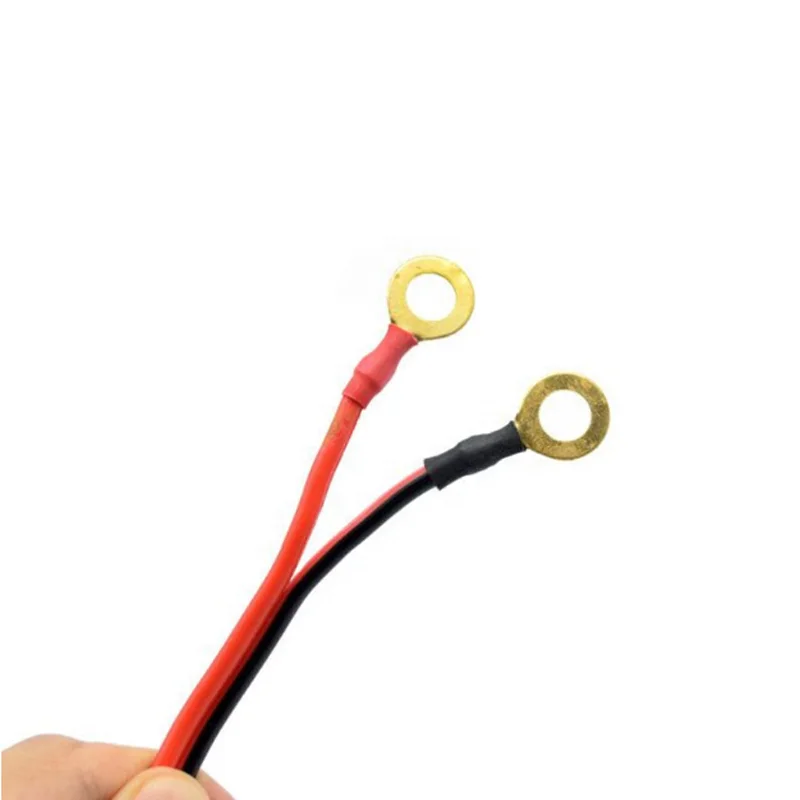 10 футов или под заказ 14AWG двойные провода 12-24 в автомобильный прикуриватель к медному покрытию Аккумуляторный Зажим адаптер клеммный кабель