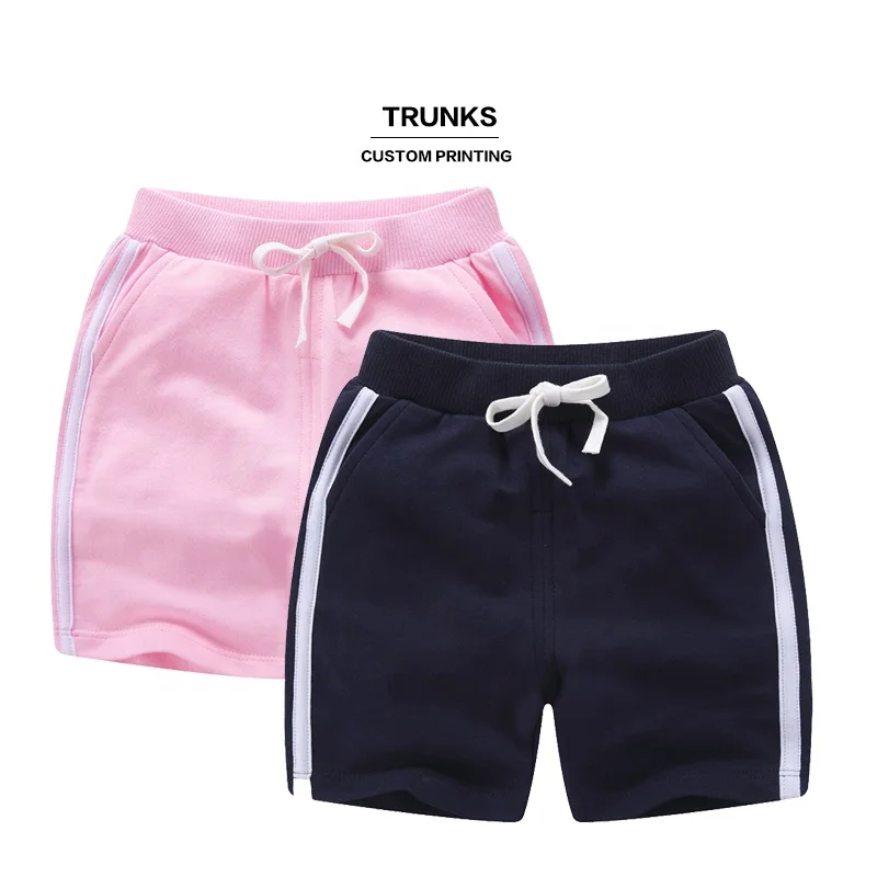 Wholesale Fashion 100% Cotton Kids Shorts Set High Quality Boys Shorts Custom Logo Shorts