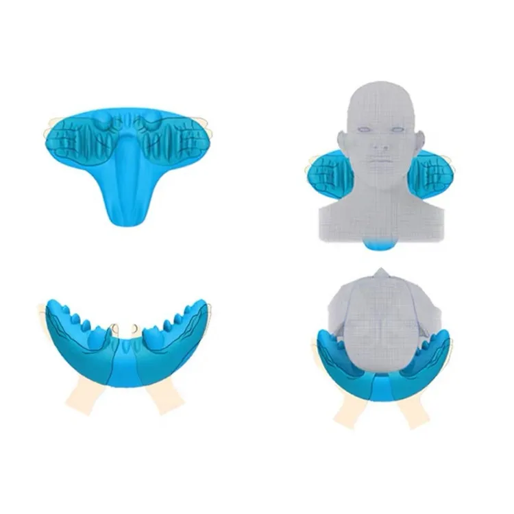 2022 amazon hot cervical massage pillow acupressure mat neck stretcher cervical spine massage instrument