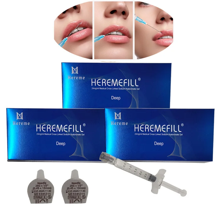 Heremefill 2ml Injectable Cross-Linked Hyaluronic Acid Dermal Fillers for The Face Injection