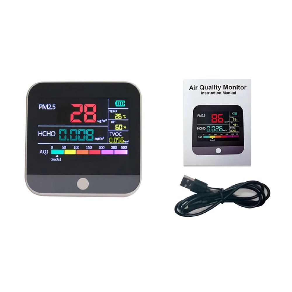 Indoor gas analyzer pm 2.5 air quality monitor transmitter formaldehyde concentration  monitor