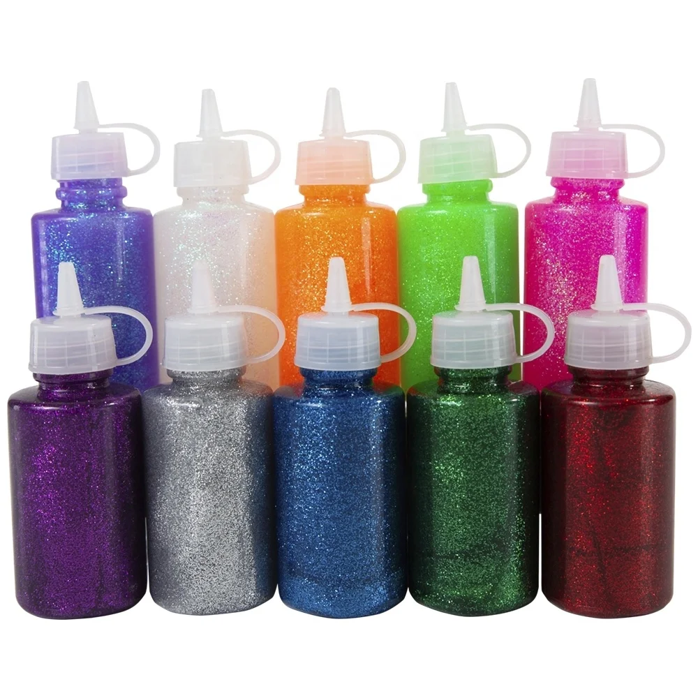 colorful glue glitter glue craft kids paint