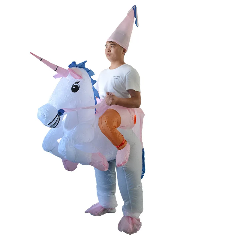  Halloween Inflatable Horse Costume Riding A Unicorn Role Play