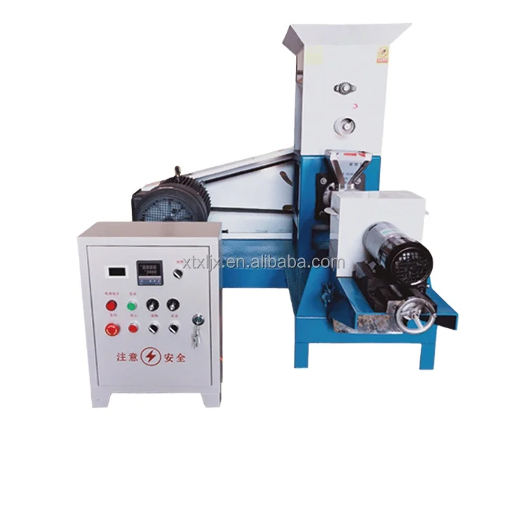 Xieli Machinery High-efficiency automatic pet bird, fish and shrimp feed extruder.