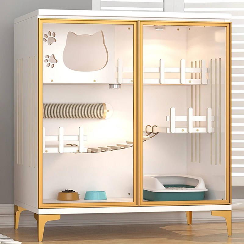 Amazon hot best seller factory price wood luxury cat villa cat cage