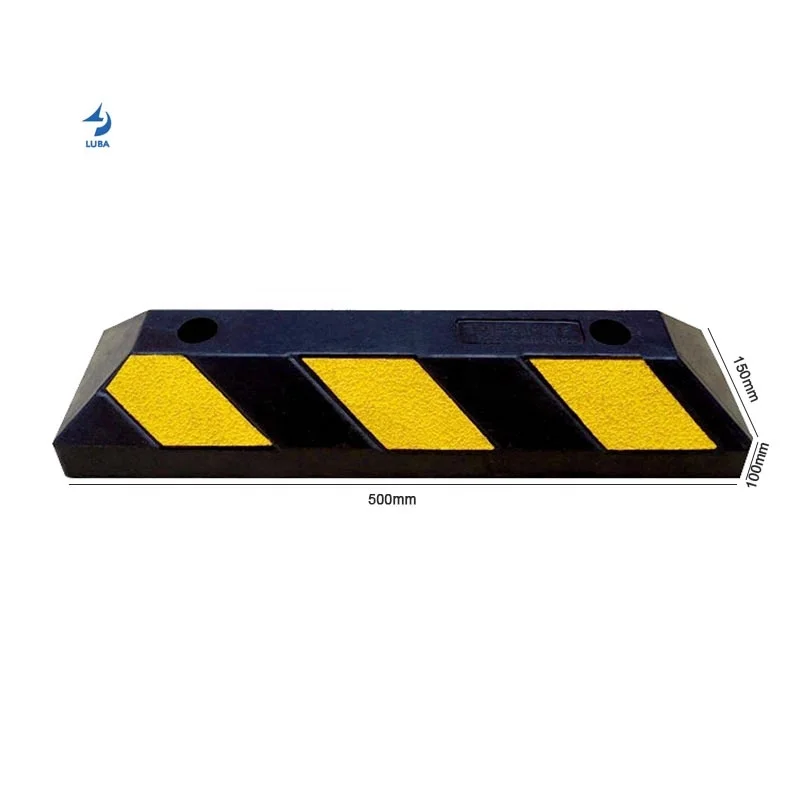 550*150*100mm New Arrive Driveway Street Stop Parking Lot Rubber Road Wheel Stopper