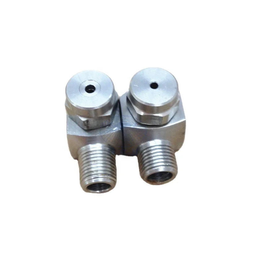 Angle type water jet full cone nozzle