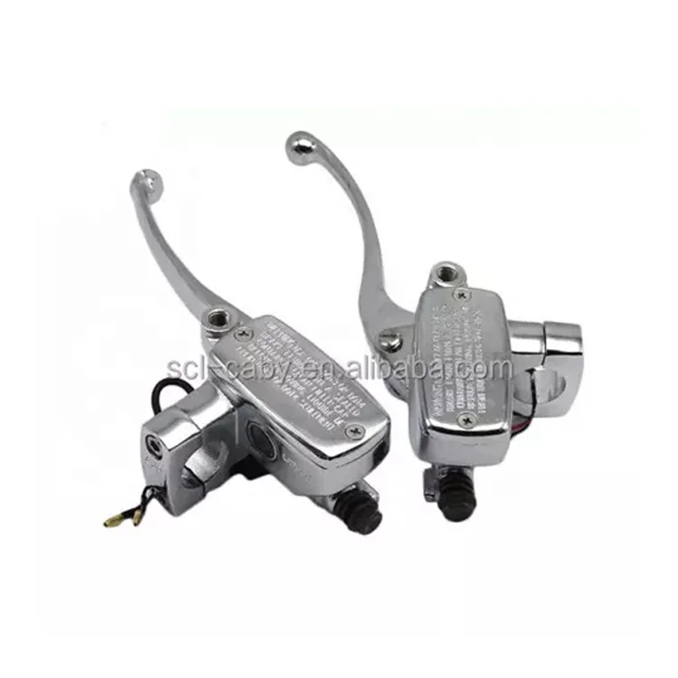 New 1 Inch 25mm Universal Motorcycle Brake Master Cylinder Hydraulic Clutch Lever Left & Right One Set