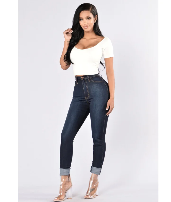 American denim supply boyfriend high waist elastic slim Leggings womens jeans 2019