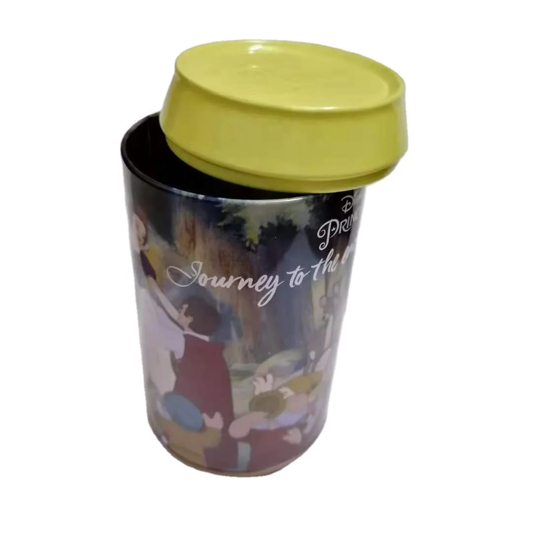 Custom design decorate soda tin can with open lid soda can for packaging food, socks, T-shirt, underwear