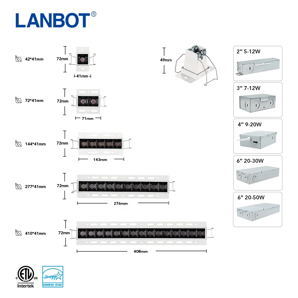 10W 20w 30w kitchen acrylic products surface mounted recessed ceiling hanging lamp office pendant led linear light