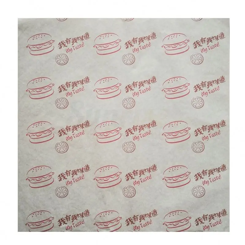 
Hot Sale Custom Printed Grease Proof Paper Sandwich 