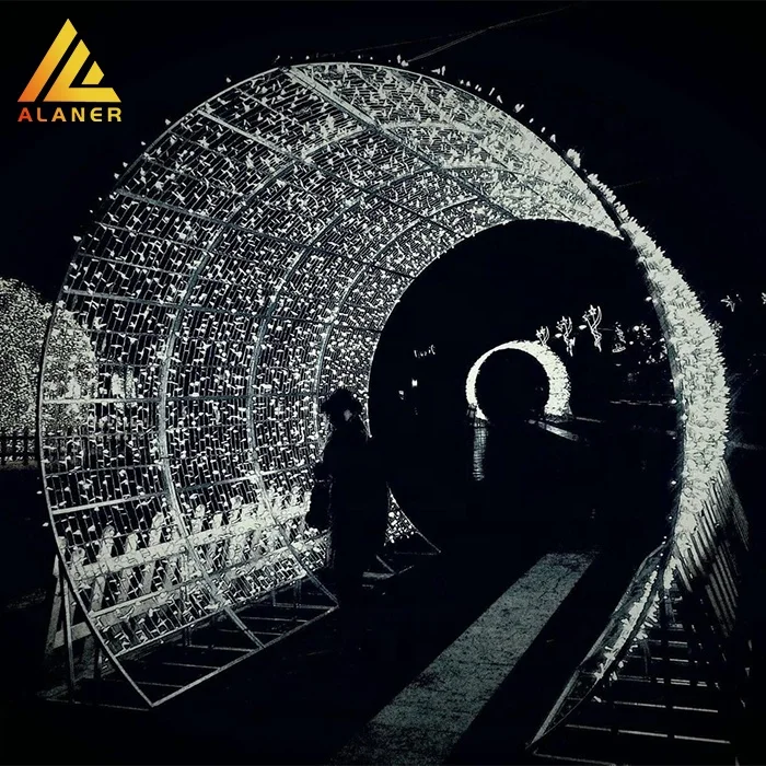 Factory wholesale Led 3d Large stars Arch Light Outdoor waterproof Decoration Arch Street tunnel Motif Lights