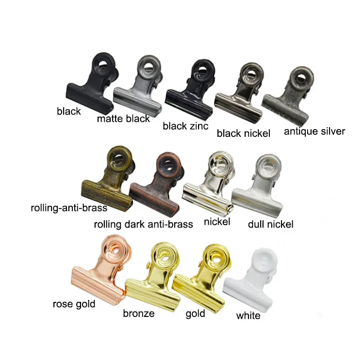 Factory wholesale 22mm gold, black, rose gold, silver and other colors of paper clips