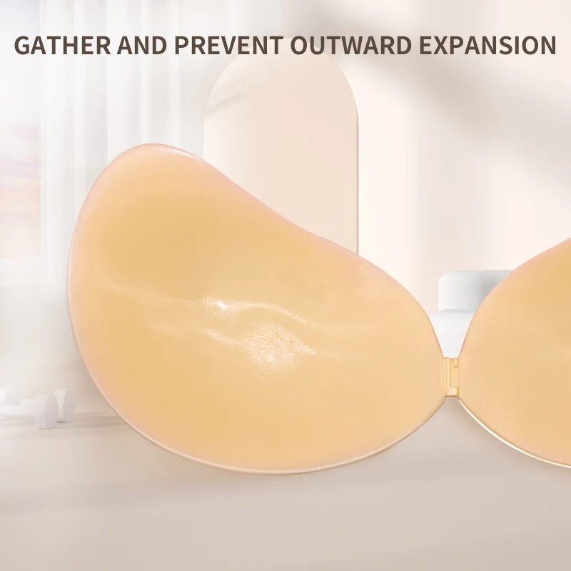 Ultra Thin Sticky Bra Adhesive Invisible Cup Strapless Backless Bras Silicone Bra for Small Breast