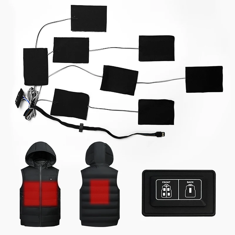 Graphene Heating Pads 5V 10V 1A  Charged By Power Bank For Heating Clothes