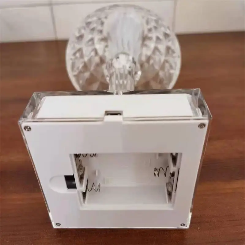 Алмазная Настольная лампа с USB-зарядкой, акриловый декоративный светильник для спальни, прикроватная Хрустальная настольная лампа, подарок, ночник, осветительное приспособление