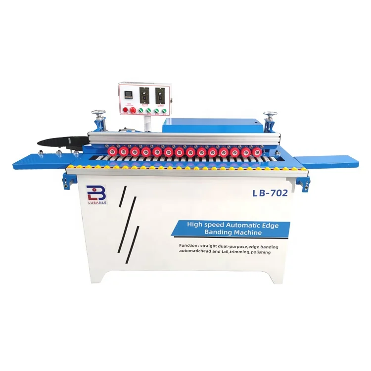 LB702 Small mini automatic edge banding machine PVC MDF woodworking edge bander machine with trimming