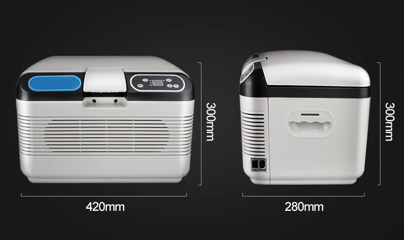 12L 18L dc 12v/24v manufacturer mini car heating digital display refrigerator dual core semiconductor electronic fridge portable