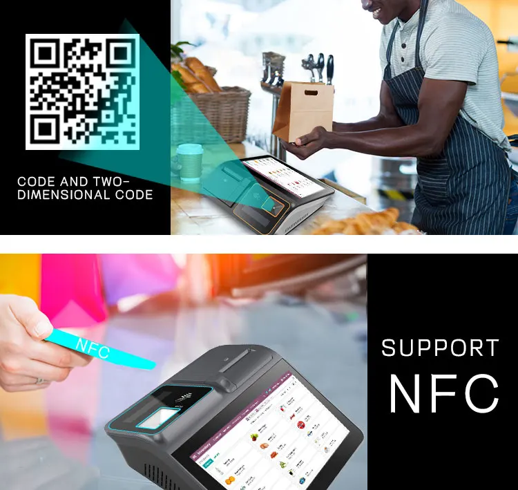 FYJ-F1 11 6 'Epos система NFC Card Reader Pos Ресторан кассовый аппарат Windows/Android планшет с принтером сканера штрих-кодов