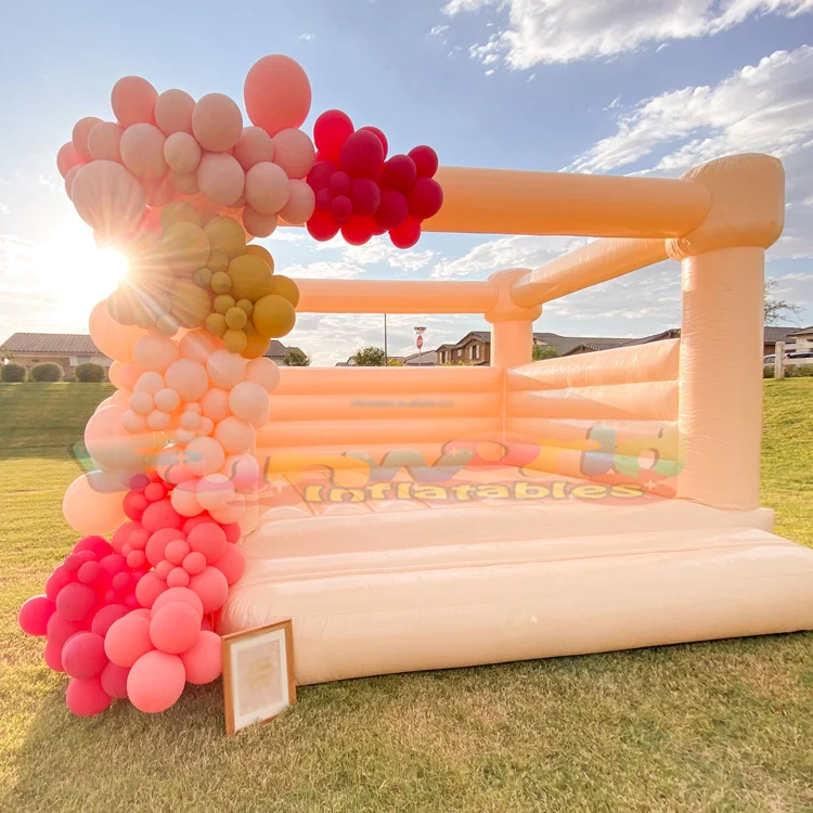 Commercial kids party bouncer jump bouncing castle bouncy house inflatable white combo bounce with slide