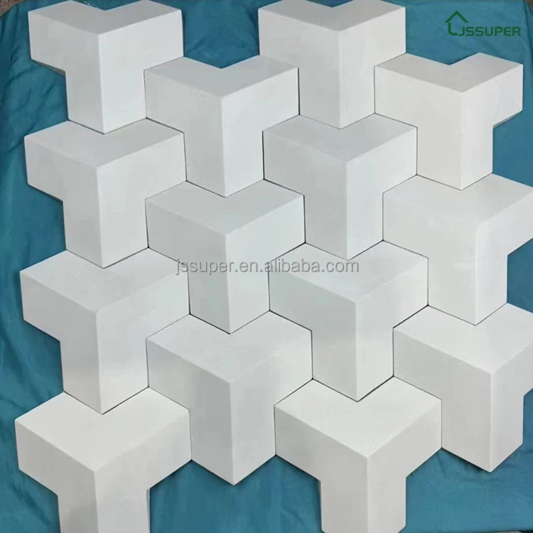 Цементные компоненты треугольник трехмерная перегородка декоративный фон стены Художественная плитка