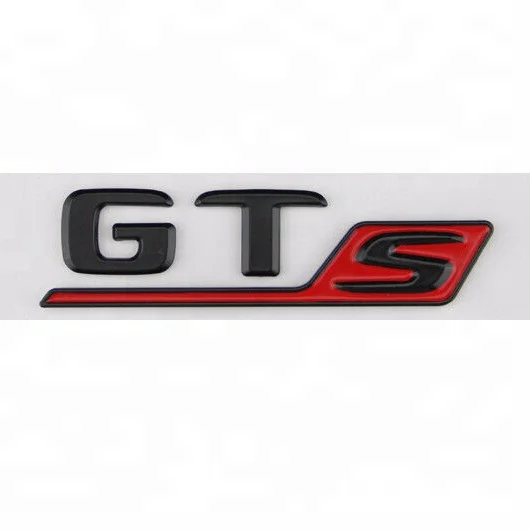 
GT S Auto Emblem Lettering Sticker Badge Trunk Mat Black GTS 