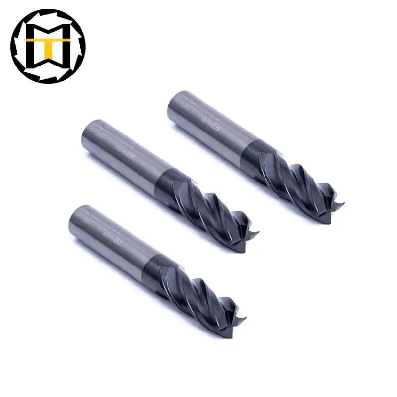 MMT High HRC Carbide End Mill 4 Various Helix Flutes HRC45 Metric Size in Stock CNC Machine Tools Milling Cutter Fresas in Stock